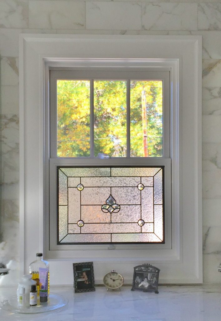 stained glass windows in bathrooms