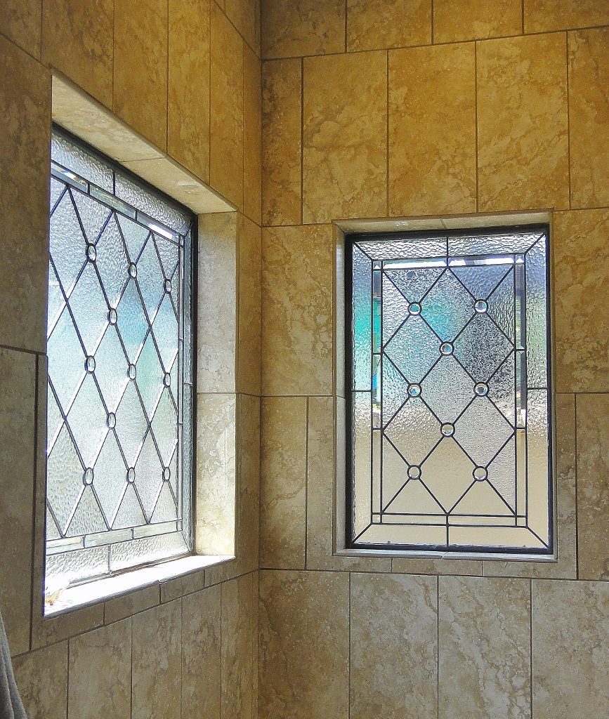 stained glass windows in bathrooms