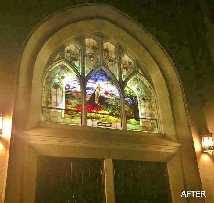 Church Stained Glass Transom