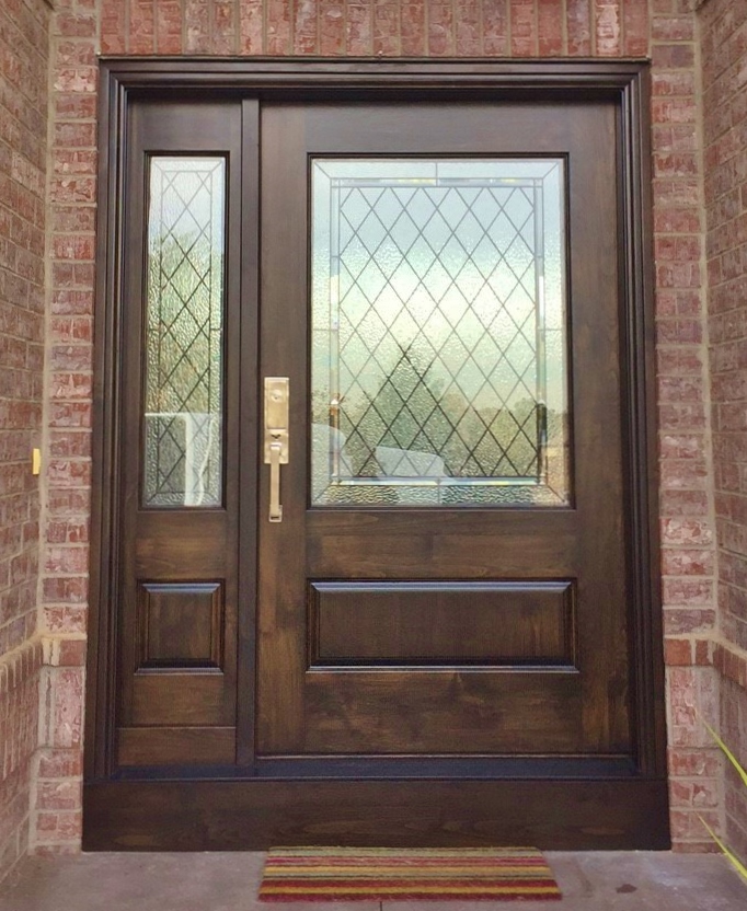 Entryway Stained Glass Brown