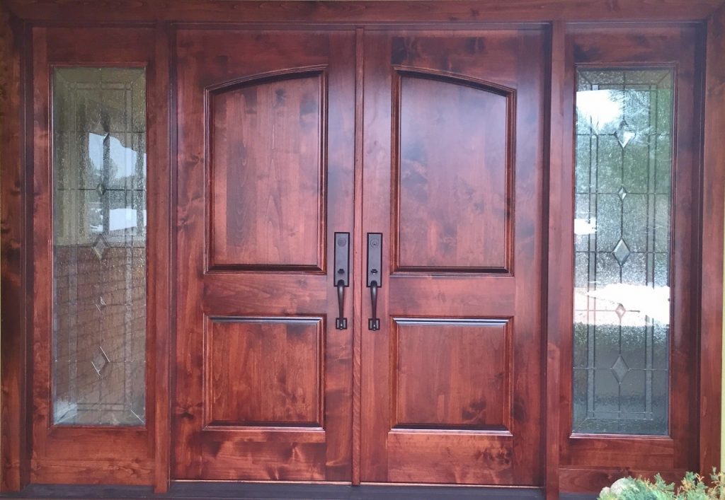 Entryway Stained Glass Oak