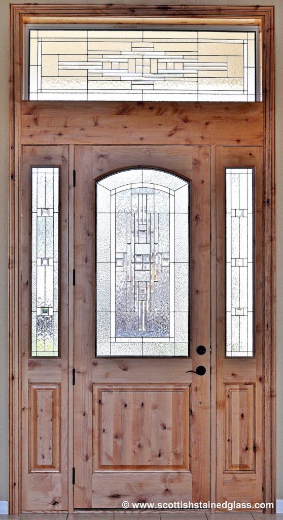 Entryway Stained Glass light brown