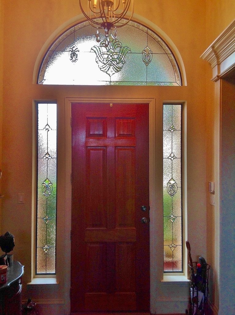 Entryway Stained Glass with Transom