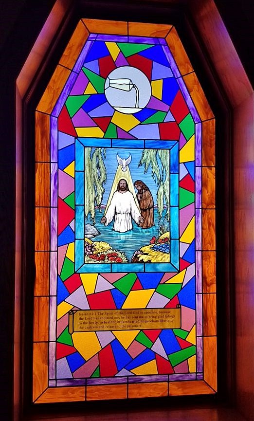 Religious Stained Glass Jesus