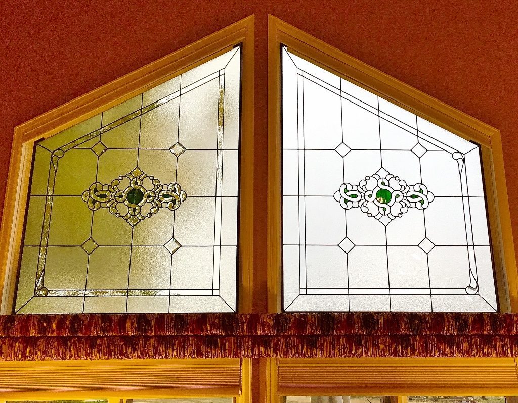 Transom Stained Glass edged